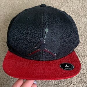 Jordan Black and Red Youth SnapBack